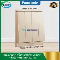 BỘ 4 CÔNG TẮC 2 CHIỀU VUÔNG VÀNG WMF508MYZ-VN