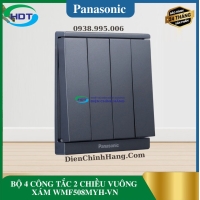 BỘ 4 CÔNG TẮC 2 CHIỀU VUÔNG XÁM WMF508MYH-VN