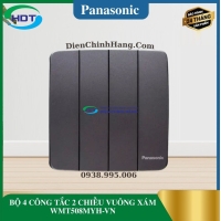 BỘ 4 CÔNG TẮC 2 CHIỀU VUÔNG XÁM WMT508MYH-VN