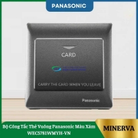 Bộ Công Tắc Thẻ Vuông Panasonic Màu Xám WEC5781WMYH-VN