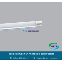 BỘ ĐÈN LED TUBE THỦY TINH MPE T8 BÓNG ĐƠN 60CM