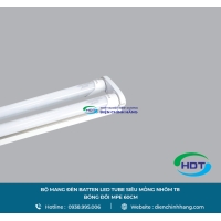 BỘ MÁNG ĐÈN BATTEN LED TUBE MPE SIÊU MỎNG NHÔM T8 BÓNG ĐÔI 60CM