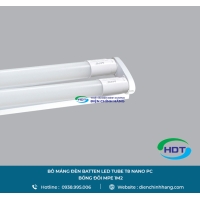 BỘ MÁNG ĐÈN BATTEN LED TUBE MPE T8 NANO PC BÓNG ĐÔI 1M2