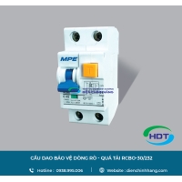 CẦU DAO BẢO VỆ DÒNG RÒ - QUÁ TẢI MPE RCBO-30/232
