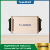 Công Tắc 1 Chiều Cỡ Nhỏ Panasonic Halumie Màu Vàng WEV5511MYZK