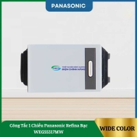 Công Tắc 1 Chiều Panasonic Refina Bạc WEG55317MW