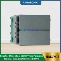Công Tắc 2 Chiều Loại Đôi Cỡ Trung Panasonic Halumie Màu Xám WEVH5542-7MYH