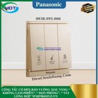 CÔNG TẮC CÓ ĐÈN BÁO VUÔNG MÀU VÀNG KHÔNG LÀM PHIỀN, DỌN PHÒNG, VUI LÒNG ĐỢI WMF984MYZ-VN