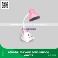 Đèn bàn LED không bóng Nanoco NDKC01P thỏ hồng