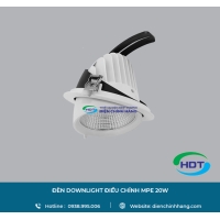 ĐÈN LED ÂM TRẦN MPE ĐIỀU CHỈNH 20W
