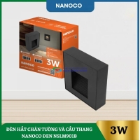 Đèn Hắt Chân Tường Và Cầu Thang Nanoco Đen NSLM901B
