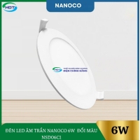 Đèn Led Âm Trần Nanoco 6W Đổi Màu NSD06C1