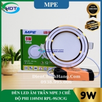 Đèn Led Âm Trần MPE 9W Tròn RPL-9S/3C/G