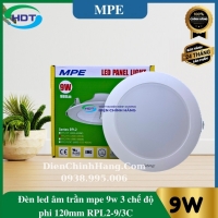 Đèn Led Âm Trần MPE 9W Tròn RPL2-9/3C