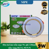 Đèn Led Âm Trần MPE 9W Tròn DLVL-9T/V/N