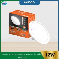 Đèn Led Âm Trần Nanoco 12W Cảm Biến NED126S