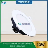 Đèn Led Âm Trần Nanoco 12W Viền Trắng NDL126W110