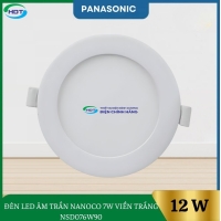 ĐÈN LED ÂM TRẦN NANOCO 7W VIỀN TRẮNG NSD076W90