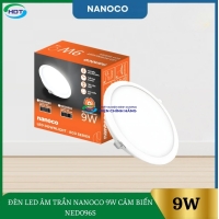 Đèn Led Âm Trần Nanoco 9W Cảm Biến NED096S