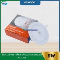 Đèn Led Âm Trần Nanoco 9W Cảm Biến NSD093S
