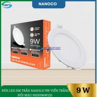 Đèn Led Âm Trần Nanoco 9W Viền Trắng NSD096W110  