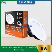 Đèn Led Âm Trần Nanoco 9W Viền Trắng NDL096W90