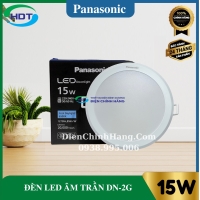 Đèn Led âm trần Panasonic DN 2G, Tròn, 15W, khoét lỗ Ø125mm