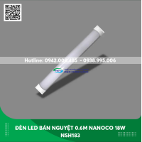  Đèn led bán nguyệt 0.6m Nanoco 18w NSH183 /NSH184/NSH186