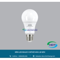 ĐÈN LED BULB MPE 3 CHẾ ĐỘ MÀU LB-9/3C