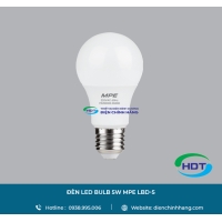 BÓNG ĐÈN LED BULB MPE 5W LBD-5
