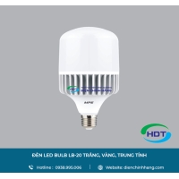 ĐÈN LED BULB MPE LB-20 TRẮNG, VÀNG, TRUNG TÍNH