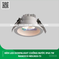 Đèn Led Downlight chống nước IP65 7w Nanoco NDL1833-73 ánh sáng vàng