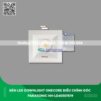 Đèn Led Downlight Onecore điều chỉnh góc loại vuông Panasonic HH-LD40507K19 ánh sáng vàng