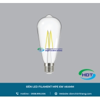 ĐÈN LED FILAMENT MPE 6W Φ64MM