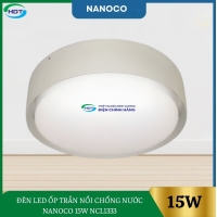 Đèn Led Ốp Trần Nổi Chống Nước Nanoco 15W NCL1333