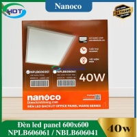 Đèn led panel 600x600 Nanoco 40w NPLB606061 / NPLB606041