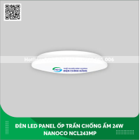 Đèn Led Panel Ốp Trần Chống Ẩm 24W Nanoco NCL243MP ánh sáng vàng