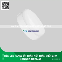 Đèn Led Panel ốp trần nổi tràn viền Nanoco 24W NRP243R/ NRP244R/ NRP246R