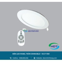 ĐÈN LED ÂM TRẦN MPE 15W TRÒN DIMMABLE + 3CCT
