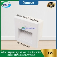 ĐÈN LỐI ĐI LED VÀNG LẮP ÂM CẢM BIẾN TRẮNG NSLX901WS