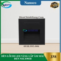ĐÈN LỐI ĐI LED VÀNG LẮP ÂM MÀU ĐEN NSLX901B