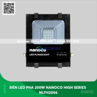 Đèn pha led 200W Nanoco NLFH2006 Ip65 ánh sáng Trắng