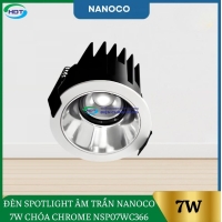 Đèn Spotlight Âm Trần Nanoco 7W Chóa Chrome NSP07WC366