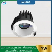 Đèn Spotlight Âm Trần Nanoco 7W Chóa Trắng NSP07WW366