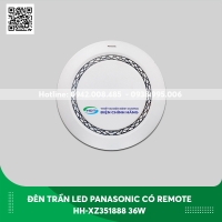 Đèn trần led dành cho dành cho phòng ngủ Panasonic có remote HH-XZ351888 36W ánh sáng đổi màu
