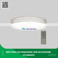 Đèn trần led dành cho phòng ngủ 36W Panasonic HH-XZ352288 có remote