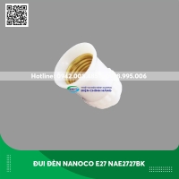 Đui đèn Nanoco E27 NAE2727BK loại di động màu đen