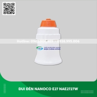 Đui đèn Nanoco E27 NAE2727W loại di động màu trắng