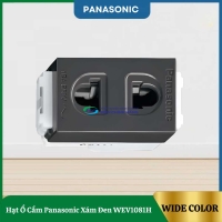 Hạt Ổ Cắm Panasonic Xám Đen WEV1081H