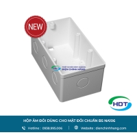 Hộp âm đôi dùng cho mặt đôi chuẩn BS Nanoco NA106